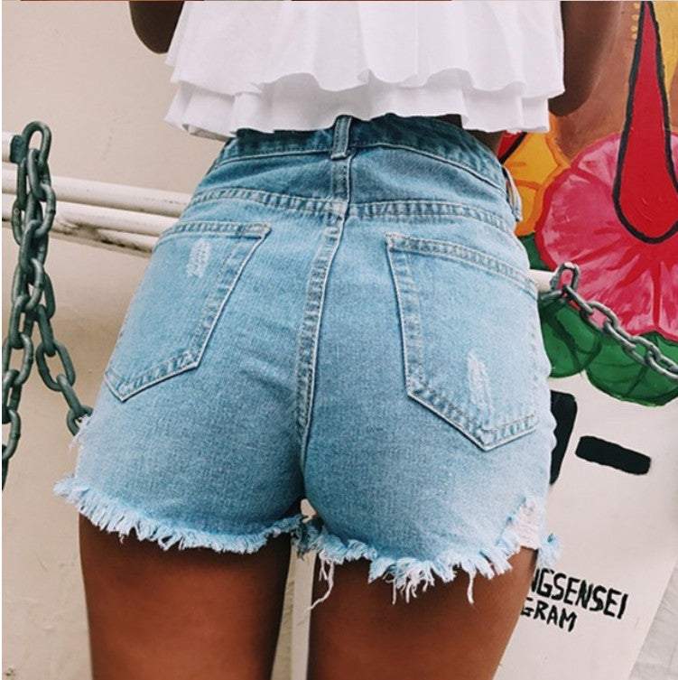 Denim shorts