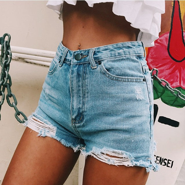 Denim shorts